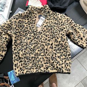 NWT Polo by Ralph Lauren cheetah pullover sweatshirt